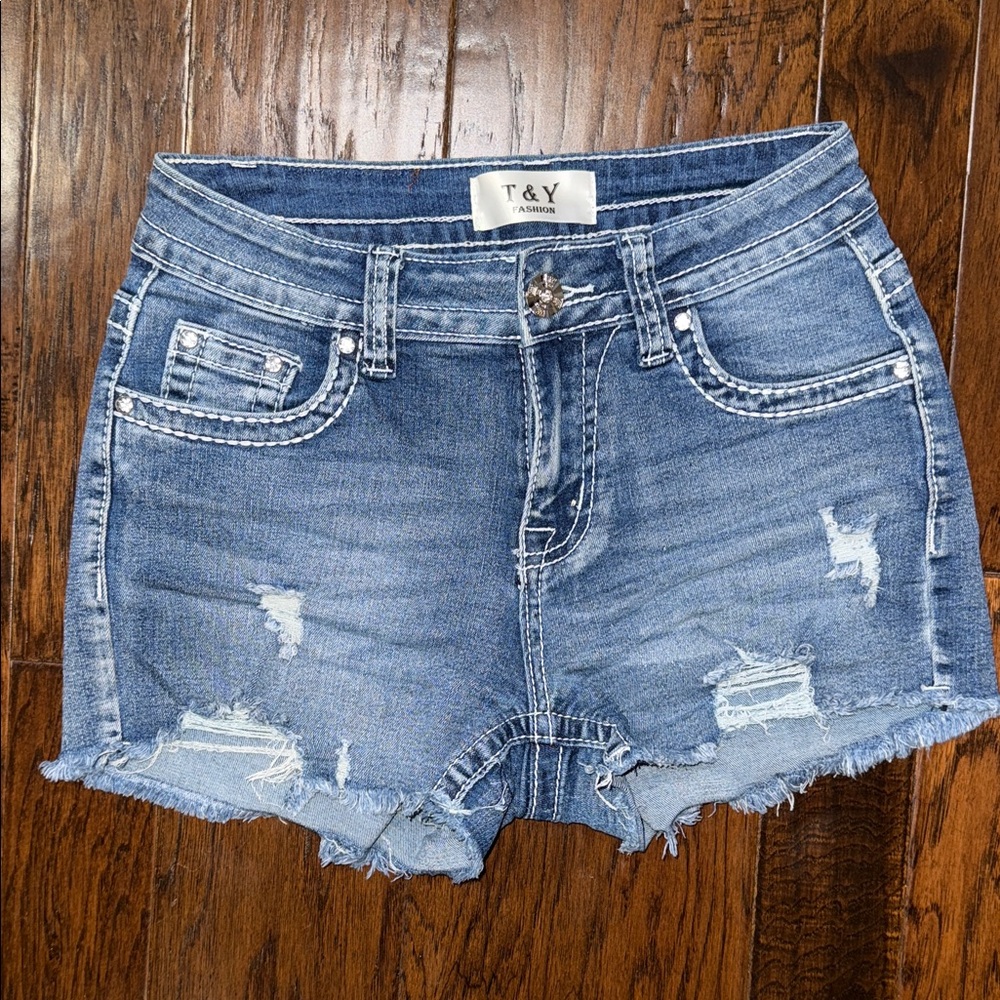 Women's Blue Denim Shorts 5/6